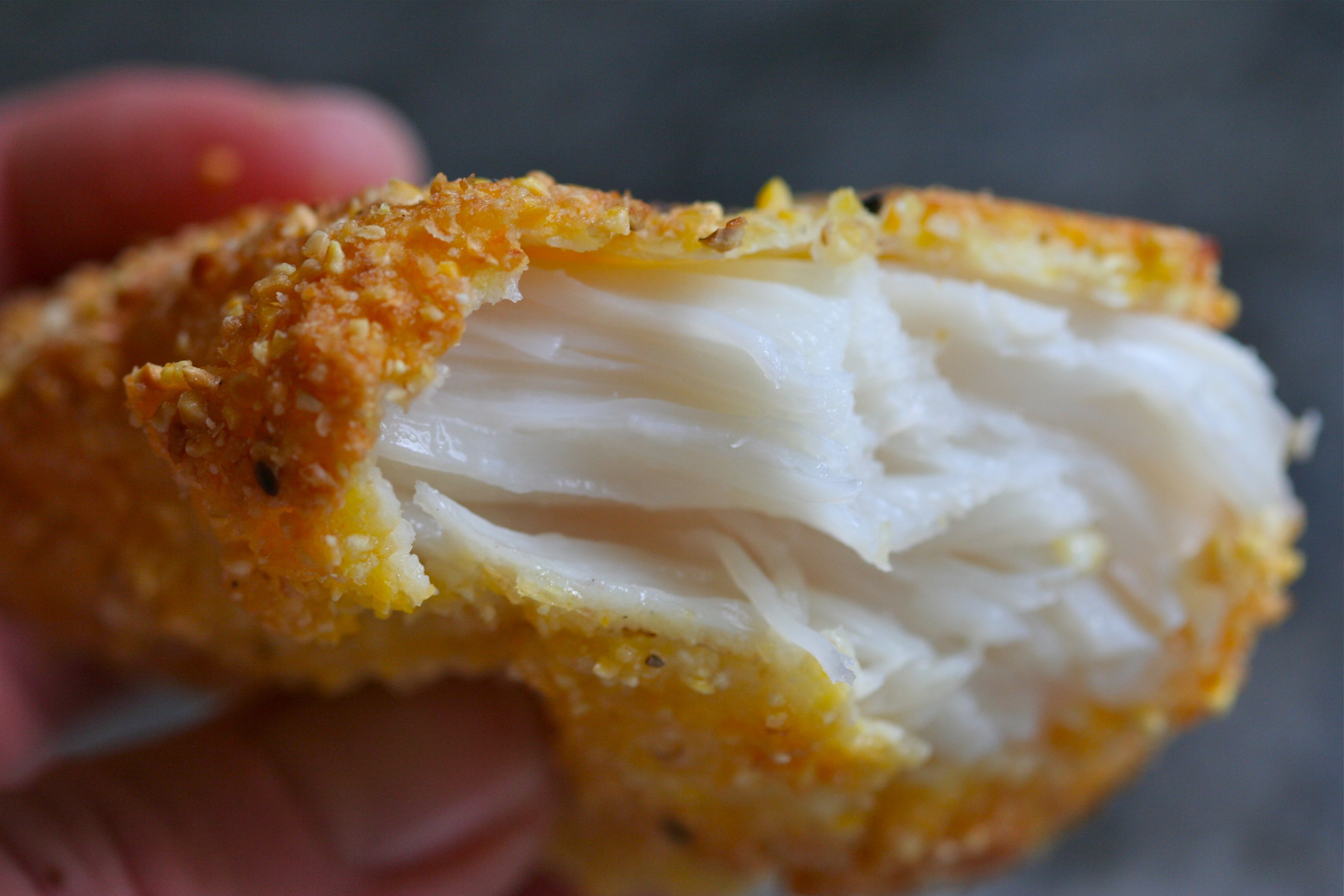 CornmealCrusted Halibut Cheeks with Mama Lil’s Dipping Sauce Edible Seattle